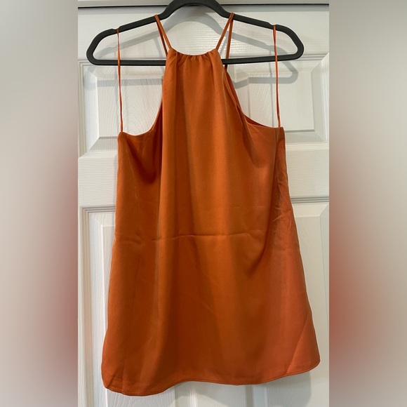 NWT SUGARLIPS Rust Orange Halter Top - Picture 5 of 6